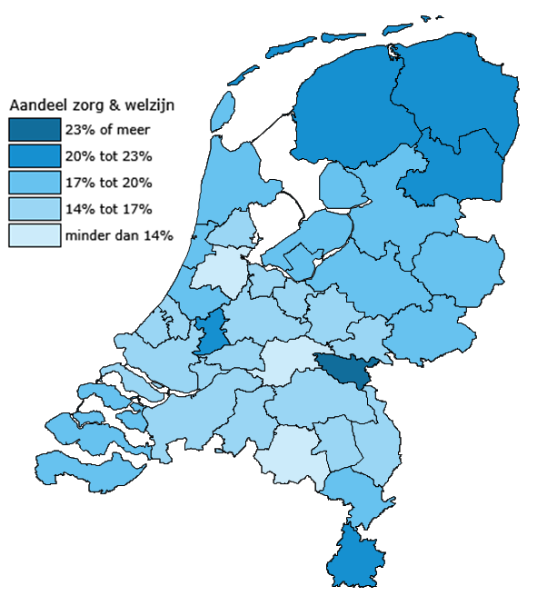 4. Regio s In hoofdstuk 2 werd al verwezen naar regionale verschillen op de zorgarbeidsmarkt. In dit hoofdstuk wordt ingegaan op deze regionale verschillen.