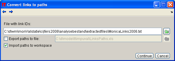 11.5.7 Create plots from EXCEL files Deze functie wordt uitgelegd in de handleiding van de grafiekenmodule. 11.6 TRIP module/trip utilities p.m.: Compare traject definitions Generate Trefi paths from network Compute free flow path speed Compute average number of lanes 11.