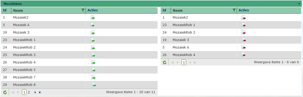 Mozaïeken die gekoppeld zijn aan een Collectief Beheerplan kunnen vervolgens worden toegekend aan beheereenheden. Voor het toekennen van een Mozaïeknaam aan een Beheereenheid zie hier. 5.