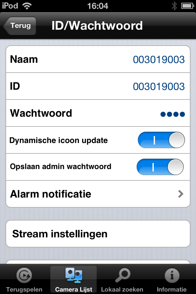 22 NEDERLANDS 4.5 Alarm notificatie.