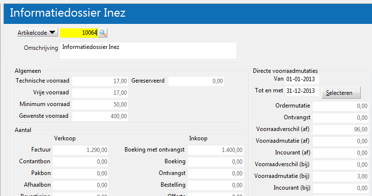 Gebruik de knp m de gegevens vanuit de scanner in te lezen. Ga naar de tab m het resultaat van uw telling te zien. In SnelStart wrdt uw vrraad bijgewerkt aan de hand van deze vrraadtelling.