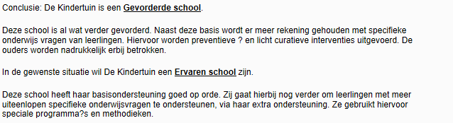 samenwerkingsverband. Het biedt een aantal stappen om van de huidige naar de gewenste situatie te komen. Een groot aantal scholen heeft inmiddels de Schoolmeter Passend Onderwijs ingevuld.