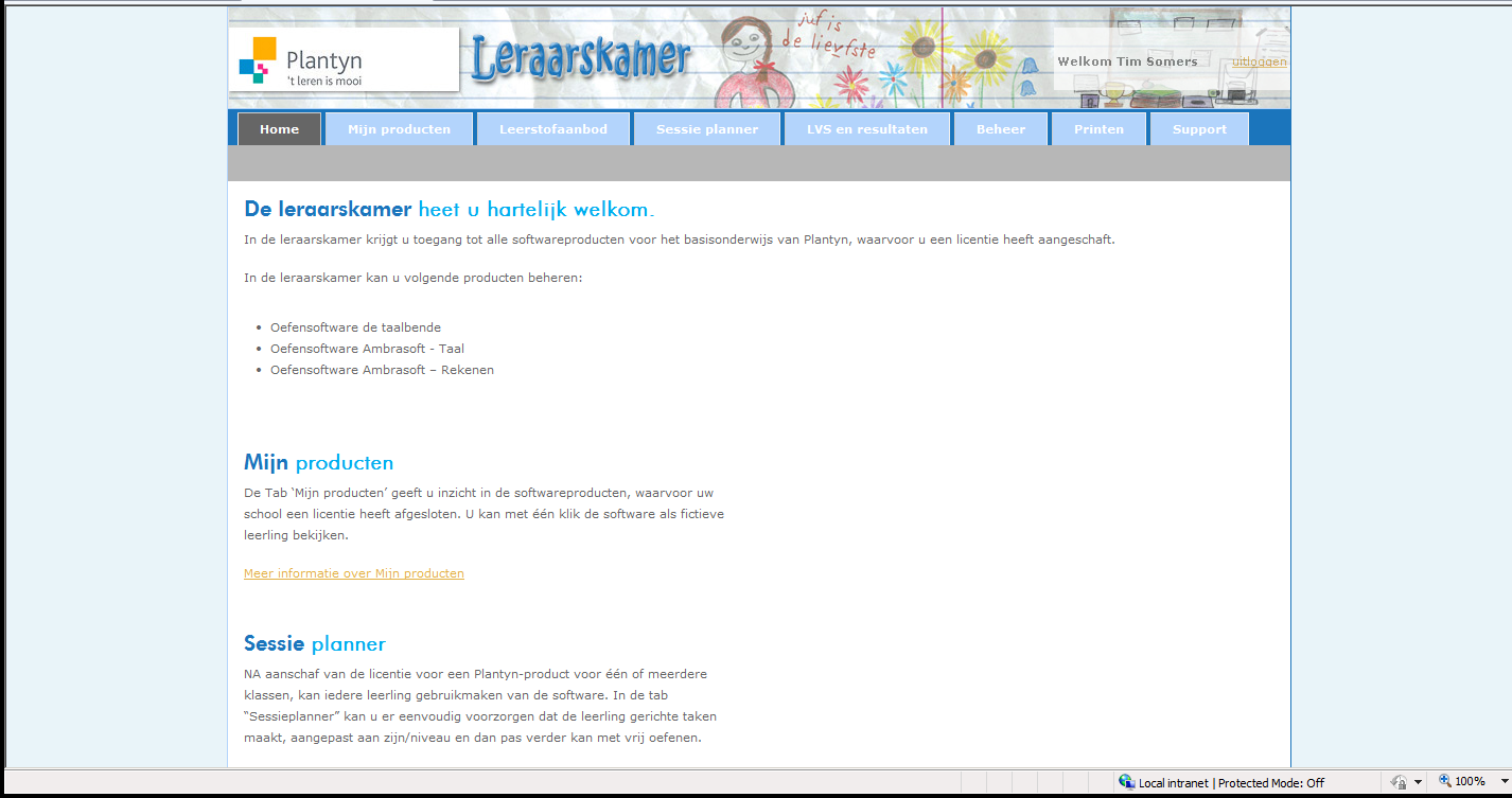 2. AmbraSoft als leerkracht: de leraarskamer 2.1 Aanmelden via de AmbraSoft login pagina 1. Ga naar www.ambrasoft.