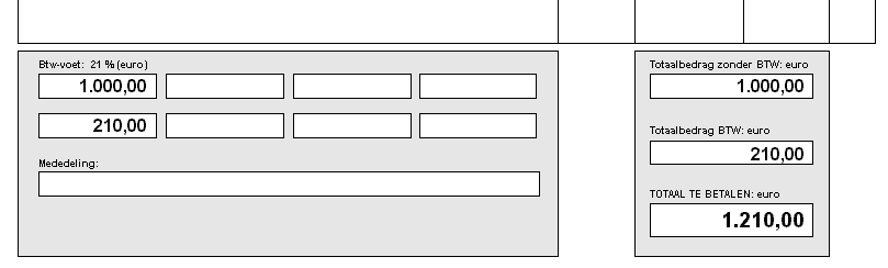 Deel 2d: Hoofdstuk 1 Oplossing oefeningen Aankoopdagboek OEFENING AANKOOPBOEK 1: U krijgt een aankoopfactuur van de firma Eigenhardt NV, die de aangekochte tuinmeubelen zonder kosten (maar wel op uw