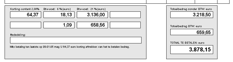 Deel 2d: Hoofdstuk 2 Oplossing oefeningen Verkoopdagboek OEFENING VERKOOPBOEK 4: Boek onderstaande factuur in. Figuur Deel 2d: 2.4.1 De boekingen uit deze verkoopfactuur zijn.