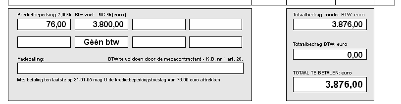 Deel 2d: Hoofdstuk 2 Oplossing oefeningen Verkoopdagboek OEFENING VERKOOPBOEK 6: Boek onderstaande factuur in.