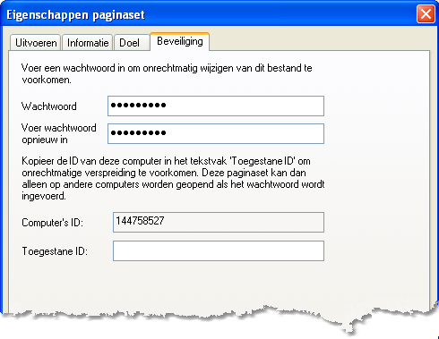 346 Meerdere gebruikers of pc's beheren Voeg het ID-nummer van uw computer toe om het gebruik van onrechtmatige kopieën op andere computers te voorkomen. 3.