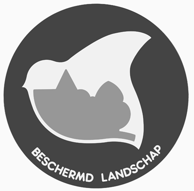 BIJLAGE Afbeelding in zwart-wit van het herkenningsteken van beschermde landschappen Technische