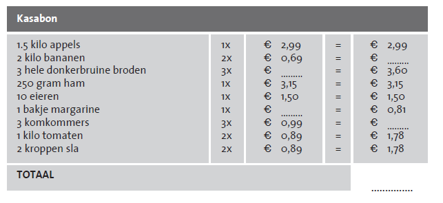 Voordat jullie je bedrijfsmiddelen gaan opschrijven, zie je hieronder nog twee oefeningen. Deze oefeningen helpen je eerst na te denken over hoe je het beste kunt inkopen.