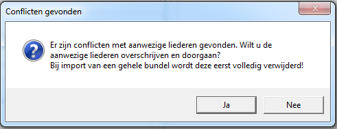 In de OPS Song Editor kies menu Bestand Importeer liederen. Vervolgens verschijnt het Windows scherm om een bestand te openen.