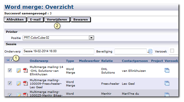 Het document opent automatisch in Word, waarna u de wijzigingen in het document kunt doorvoeren.