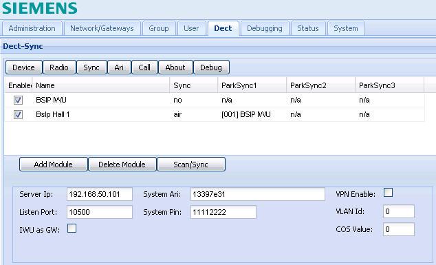 Vergelijking IP DECT _--> DECT HiPath 3000