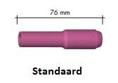TIG Lastoortsen onderdelen vervolg ABITIG GRIP / LITTLE GRIP 17 / 18 / 26 03. TIG lastoortsen 05 Keramisch gasmondstuk 69.701.010.70 Nr. 4 ø 6,5 mm Standaard 69.701.010.80 Nr. 5 ø 8,0 mm Standaard 69.