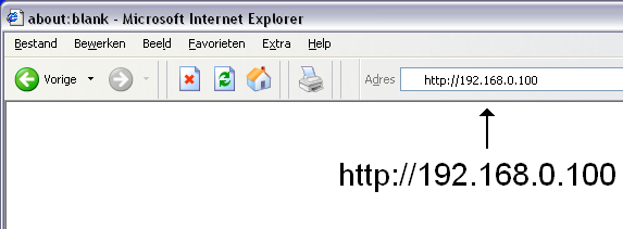 4 Programmeren 4.1 Introductie Het systeem is na het ingeven van een correct IP adres via een browser te programmeren. De meest gebruikte browser is Windows Internet Explorer.