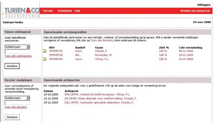 Wanneer de werknemer op een afwijkend verpleegadres verblijft (bv. bij opname in een ziekenhuis of bij verblijf bij familie) dan verzoeken wij u vriendelijk om de vraag 'Ander verpleegadres?