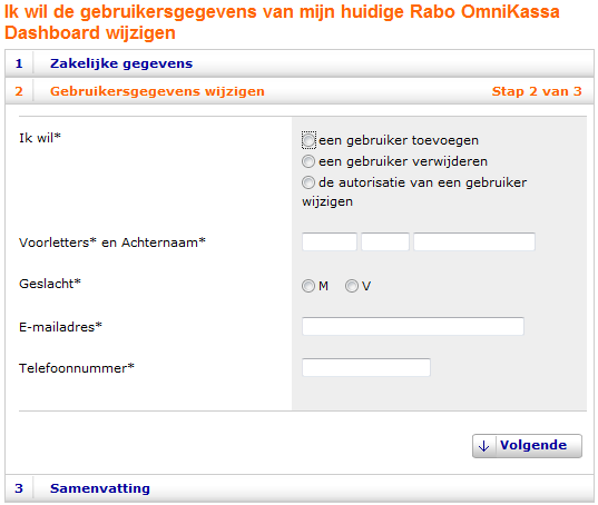6.4 Toevoegen en wijzigen gebruiker/contactpersoon Ga naar www.rabobank.