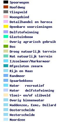 Er zijn meerdere nationale landschappen (zie figuur 105), echter bestaan ook hier de meeste gebieden uit landbouwgebieden.