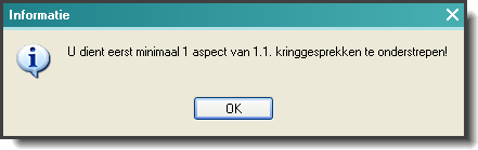 2.9. A: DE SCORING VAN HET EERSTE PEILPUNT Let op: Soms kan het voorkomen dat er meerdere scoringsmogelijkheden van toepassing zijn.