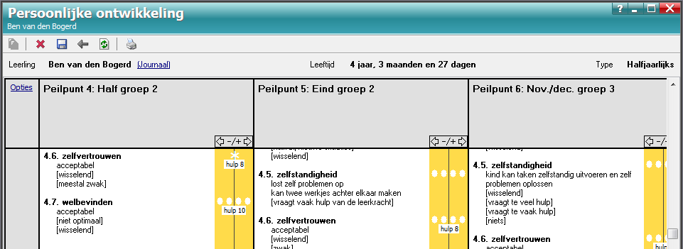 2.9. A: DE SCORING VAN HET EERSTE PEILPUNT Dupliceren. Als een leerling doubleert of kleuterverlenging krijgt, dan kan het nodig zijn dat een peilpunt opnieuw moet worden ingevuld.