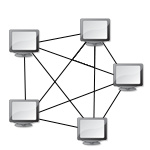 8.2 MESH NETWERK Cursus netwerken Een mesh netwerk is geschikt voor telefooncentrales in de 'hogere netvlakken', waar grote telecommunicatie-verkeersstromen uit diverse regio's zijn geaggregeerd en