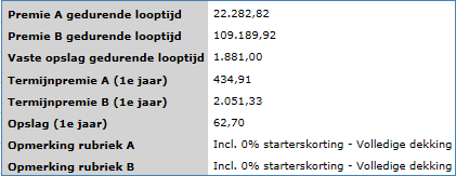 6.2.1. Velden Beroep: Hier geeft u het beroep of de beroepsklasse van de verzekerde in. Hoogstgenoten opleiding: Hier geeft u de hoogst genoten opleiding van de verzekerde in.