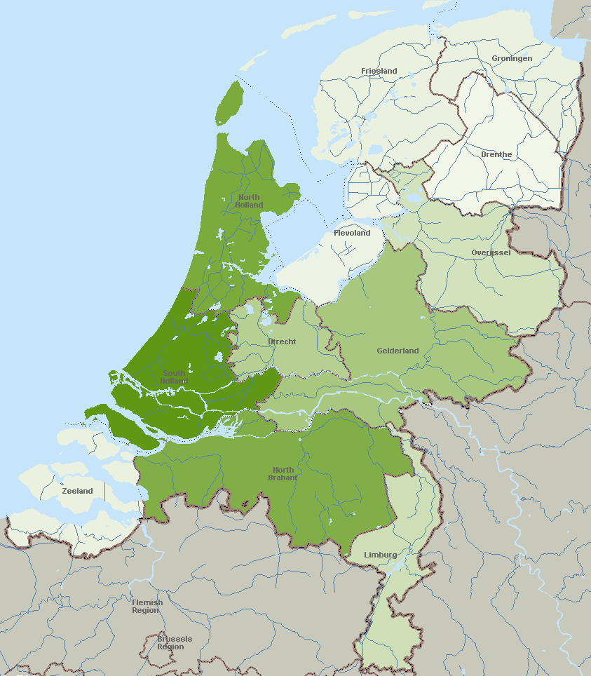 Verhouding van het aantal vacatures per provincie Onderstaande afbeelding laat zien hoe het aantal vacatures verdeeld is over de provincies.