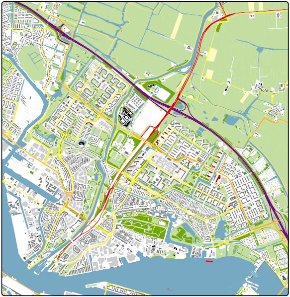 V.2010.0142.00.R001 2. Situatie Het onderzoek is uitgevoerd voor het gebied rondom het eindstation van de Noord/Zuidlijn bij het Buikslotermeerplein. Er kan maximaal 11.