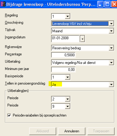 8 Levensloopregeling Sinds 2006 bestaat de mogelijkheid om te sparen voor de levensloopregeling, op te nemen uit de levensloopregeling en heeft de werkgever de mogelijkheid bij te dragen in de