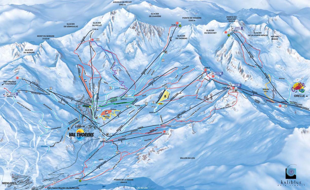 GEBIED De skipas die jullie krijgen is 6-7 dagen geldig voor het skigebied van Val Thorens. In het skigebied vind je meerdere gletsjers, de VENAE Dutchweek is dus sneeuwzeker!