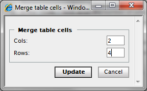 Basisbewerking 65 Cellen samenvoegen en splitsen Met de werkbalkknoppen van het bewerkingsprogramma kunt u cellen in te tabel samenvoegen en splitsen.