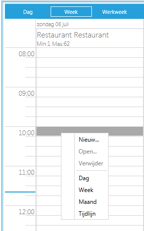 6. Reservering maken In hoofdstuk 4 hebben we u wegwijs gemaakt in de Unit verkenner. Om een reservering aan te maken dient u één of meerdere units te hebben geselecteerd.