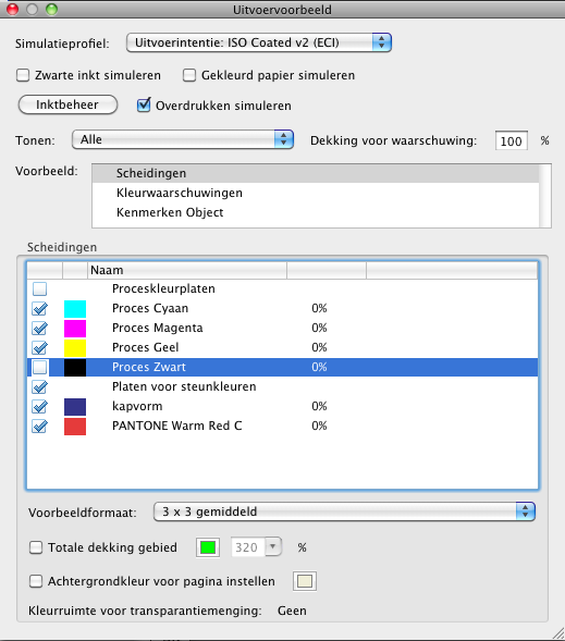 profiel in het object insluiten. Met het gereedschap TouchUp-object kun je de uitvoerintentie niet wijzigen, omdat dat van invloed is op het gehele document.