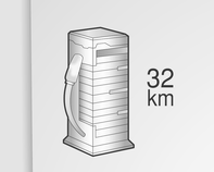 64 Instrumenten en bedieningsorganen Kilometerteller Dagteller Brandstofmeter Geeft de gemeten afstand aan. De weergegeven maateenheid kan in het Driver Information Center (DIC) worden gewijzigd 3 74.