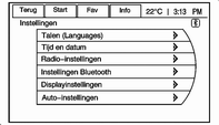 86 Instrumenten en bedieningsorganen Een functie in- of uitschakelen 1. Draai aan de knop TUNE/MENU om de functie te markeren. 2. Druk op de knop TUNE/MENU om de functie in of uit te schakelen.