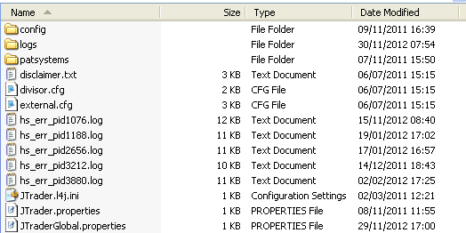 Exporteren van een lay-out Op de lokale harde schijf C: gaat u naar Program Files\WHSFutures_MQ.