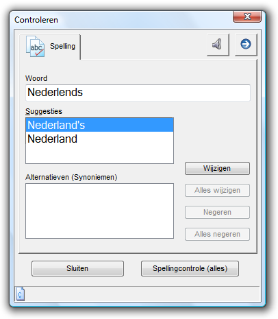 Controle functies ClaroRead heeft een aantal controle functies achter één knop voor gebruik in Microsoft Word welke uw spelling controleert, betekenissen geeft, woordenboek definities, alternatieven
