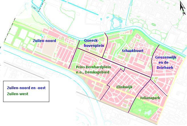 Figuur 3.2: Zuilen ingedeeld op buurtniveau Bron: Eigen ontwerp 3.3 Geschiedenis Zuilen is oorspronkelijk gebouwd voor de werknemers van twee grote spoorwegfabrieken in het gebied.