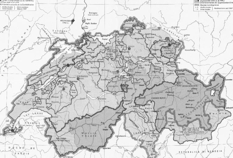 De inwoners zelf wilden het liefst terug naar het oude systeem en hadden weinig behoeften aan een centraal gezag voor Zwitserland.