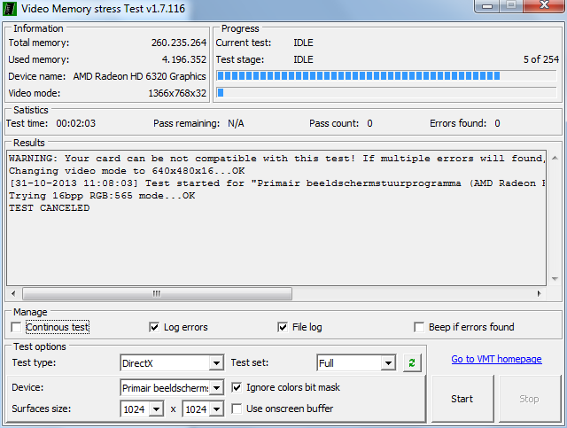 Harddisk test Seatools