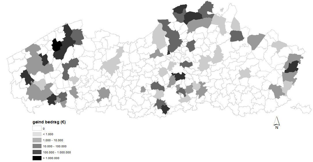 Geïnd bedrag per gemeente 9 geïnd bedrag per beleidsniveau en per fonds* 9 Planbatenheffingen