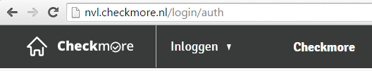 Hoofdstuk 1: Inloggen Waar inloggen. Figuur 1 Ga naar http://nvl.checkmore.nl log in met uw gebruikersnaam en wachtwoord (fig. 2).