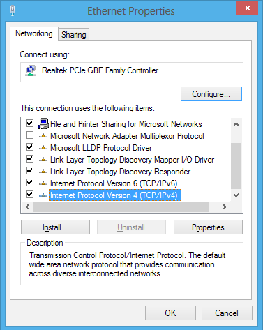 Configuratie-opties in Windows 8 Een dynamische IP/PPPoE-netwerkverbinding configureren Een dynamische IP/PPPoE- of statische IP-netwerkverbinding configureren: 1.