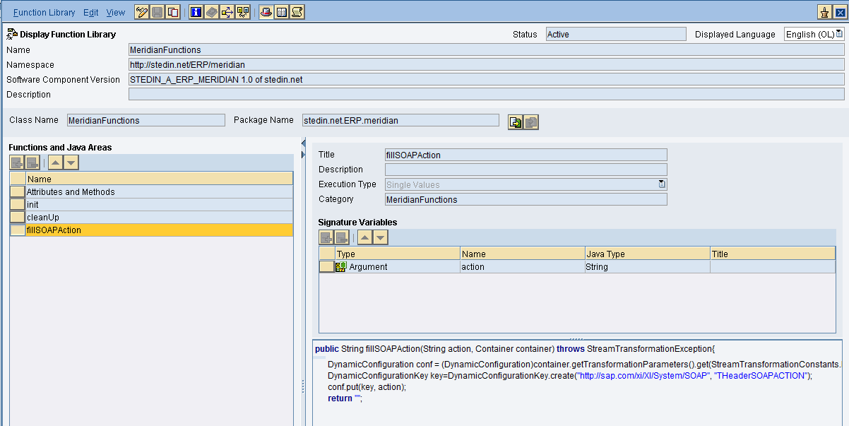 4 Verdere configuratie is niet nodig in de directory. Integration Repository We hebben nu een scenario wat dynamisch gestuurd kan worden door middel van een variabele.