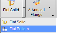 De uitslag kan gemaakt worden met de Flat Pattern optie: Geimporteerd model met een