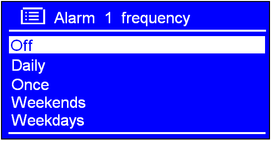 Het alarm uitschakelen Druk op de 'STANDBY/ON' knop om het alarm uit te schakelen of: Schakel de sluimerfunctie in Druk op de 'SELECT' knop om het alarm vertraagd uit te schakelen.