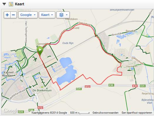 Voorbeeld 1: 1:00 Duurloop in Z2 met 3 x versn.