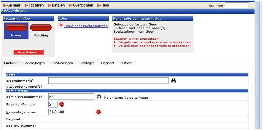 PRQ-7668 Als het boekjaar is verborgen dan is de boekingperiode niet zichtbaar Invoicing / SMM In SMM is het mogelijk de factuurvelden te beheren.