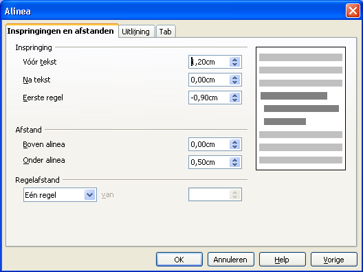 Impress Module 3 3.4. Afstand tussen regels en alinea s De regelafstand is de afstand tussen twee opeenvolgende regels en bepaalt de witruimte onder een regel.