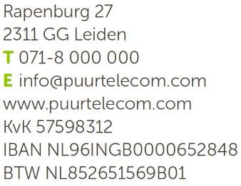 PUUR telecom Billing portal