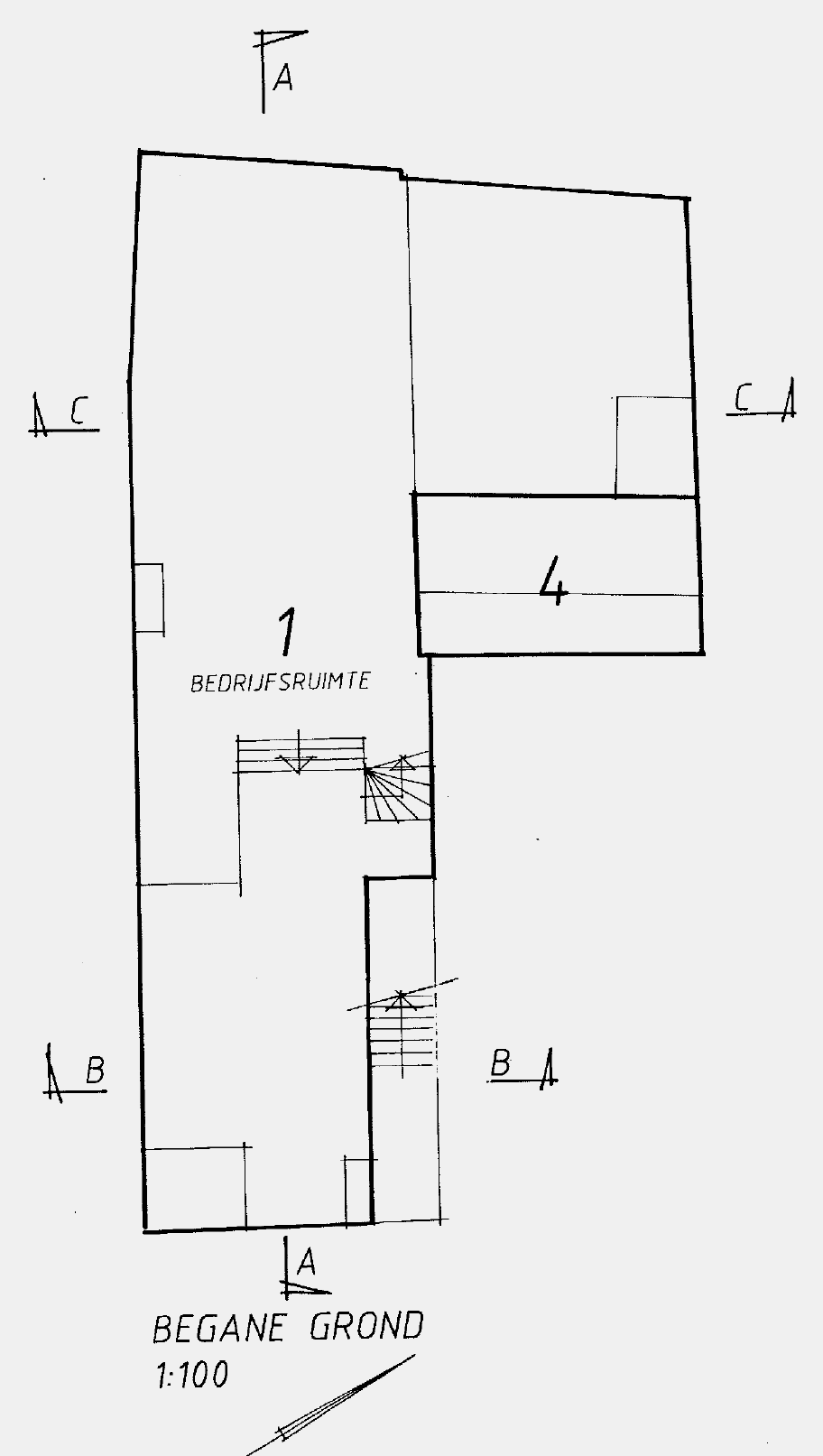 Bijlage III: splitsingstekening begane grond N.B.: Deze plattegrond is bedoeld om geïnteresseerden een zo goed mogelijke indruk te geven.